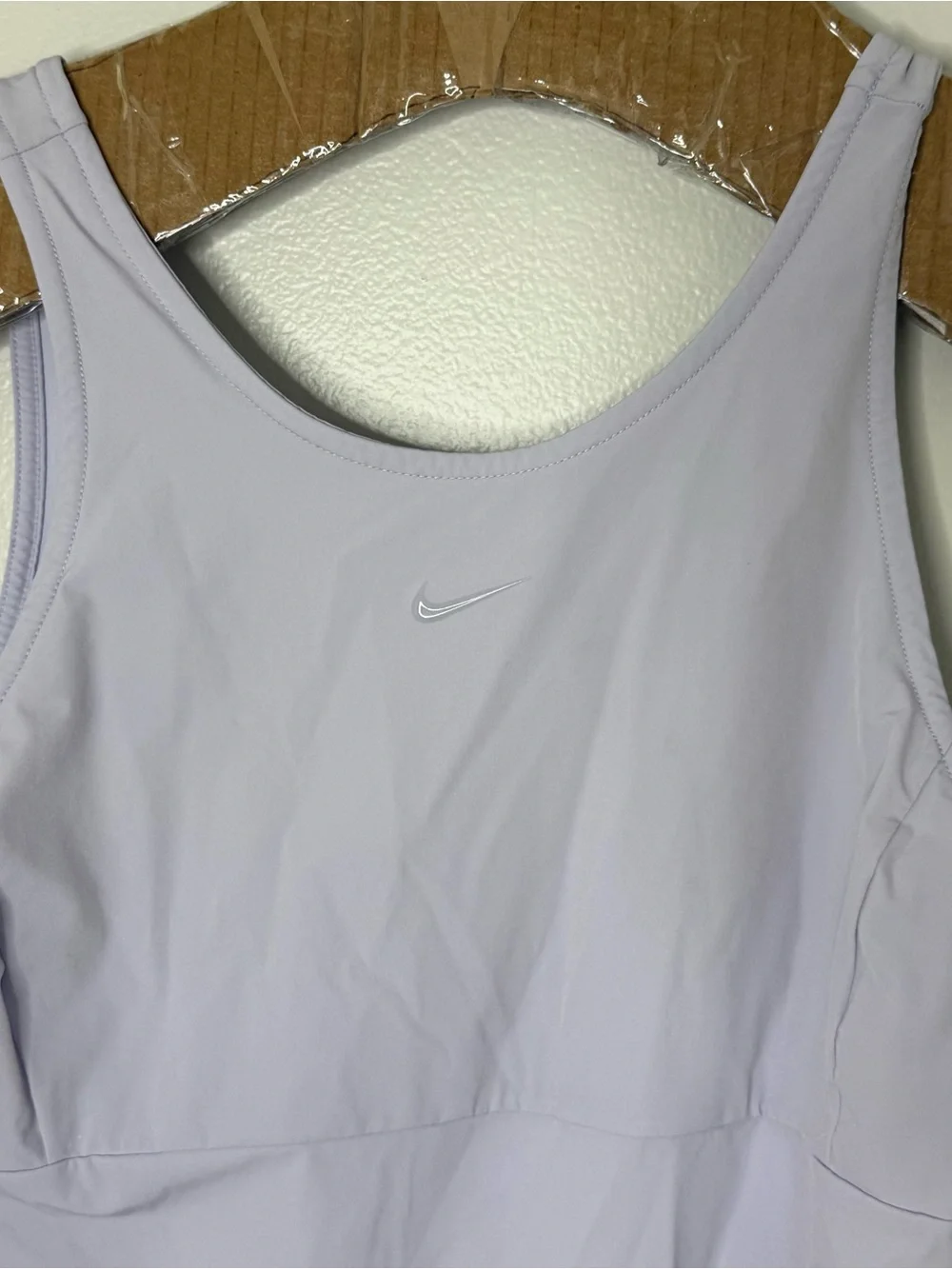 Nike Women’s Medium Dri-Fit Lilac Sleeveless Tennis Dress with shorts